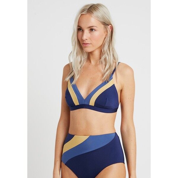 JETS BY JESSIKA ALLEN CROP Góra od bikini navy/gold JEC81J003