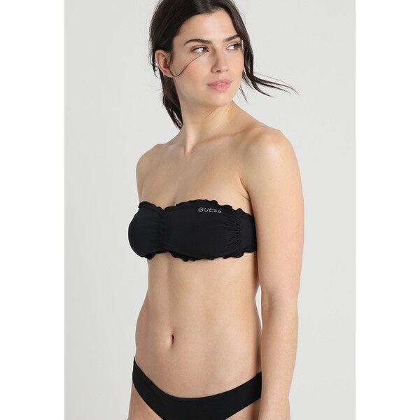 Guess BANDEAU Góra od bikini jet black/frost GU181D00H