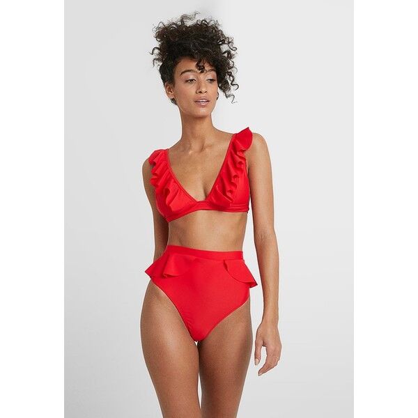 Missguided RUFFLE SET Bikini red M0Q81L018