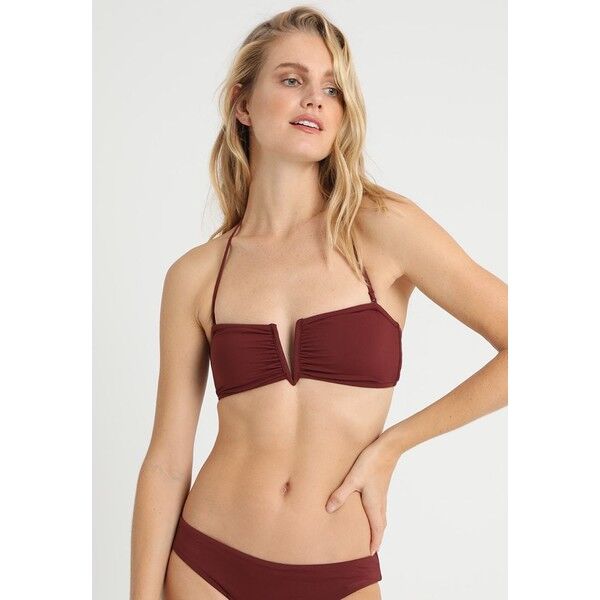 Seafolly ACTIVE V WIRE BANDEAU Góra od bikini plum S1981J03S