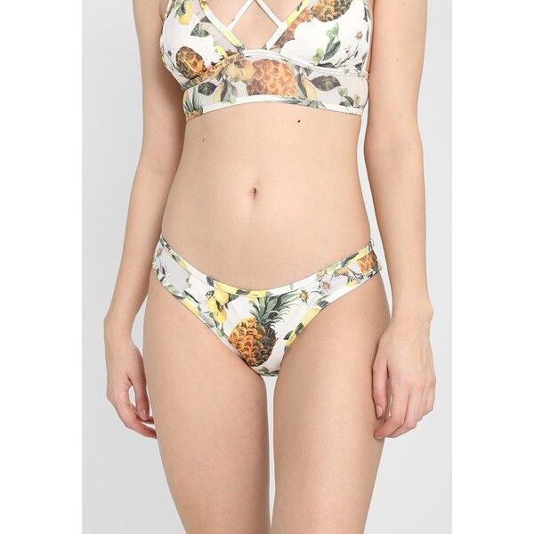 River Island Dół od bikini yellow print RI981I00T