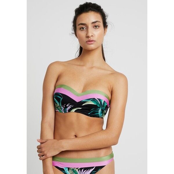 Seafolly LAS PALMAS BUSTIER BANDEAU Góra od bikini black S1981J043