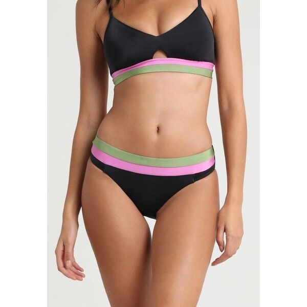 Seafolly LAS PALMAS BANDED HIPSTER Dół od bikini black S1981I02Q