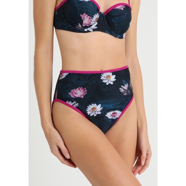 Ted Baker MADILYN WONDERLAND HIGH WAISTED PANT Dół od bikini petrol/pink TE481I00J