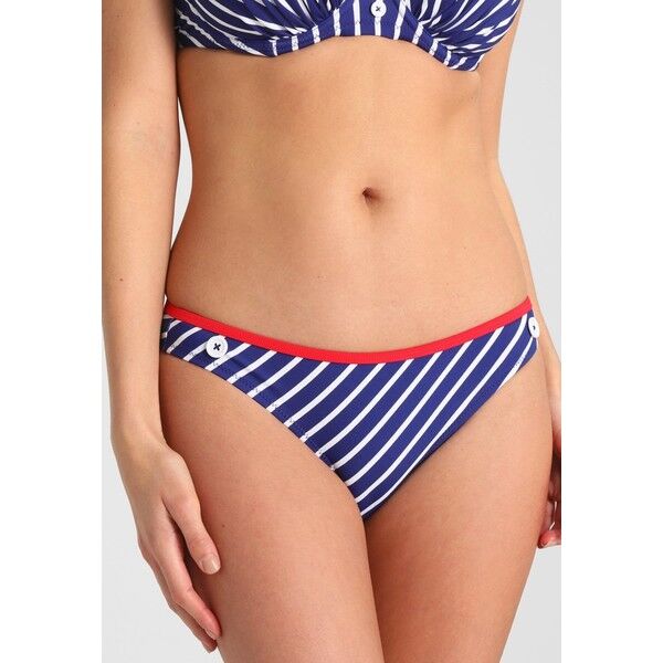 Pour Moi STARBOARD STRIPE BRIEF Dół od bikini navy/red POJ81I007