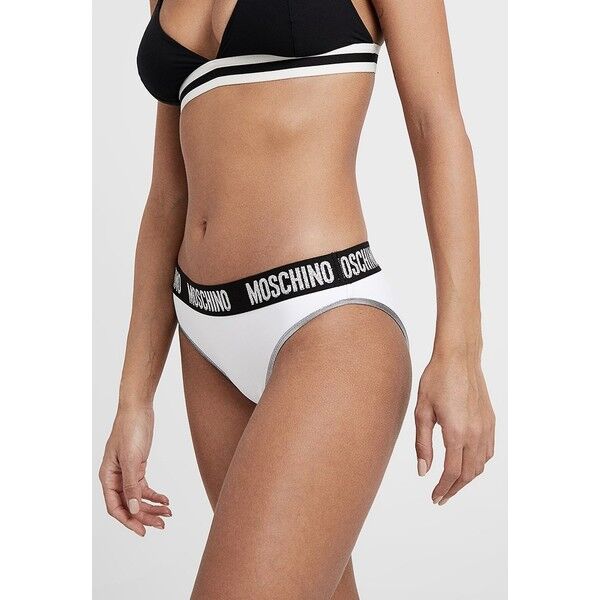 MOSCHINO SWIM BASIC ELASTIC BAND BRIEF Dół od bikini white M0581I008