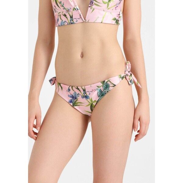 River Island FRILL TIE SIDE BRIEF Dół od bikini pink RI981I00N