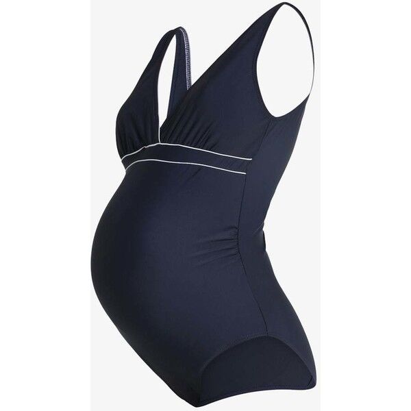 MAMALICIOUS MLJAMILLA PADDED SWIMSUIT Kostium kąpielowy black iris/bright white M6481G00A