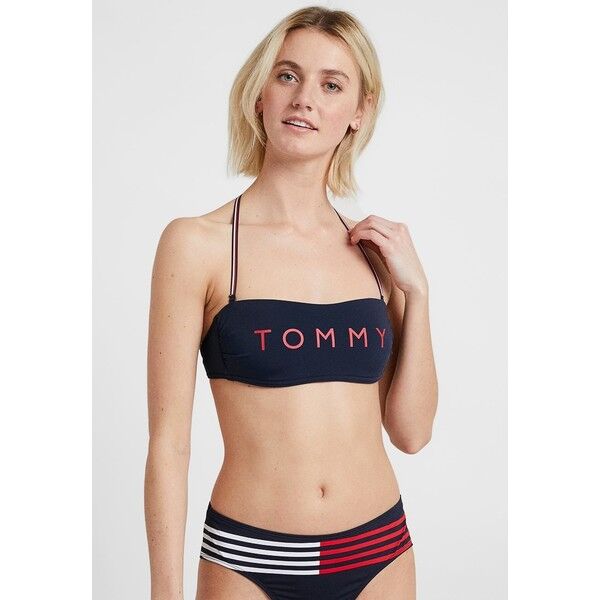 Tommy Hilfiger CORE SOLID BASIC BANDEAU Góra od bikini navy blazer TO181J00V
