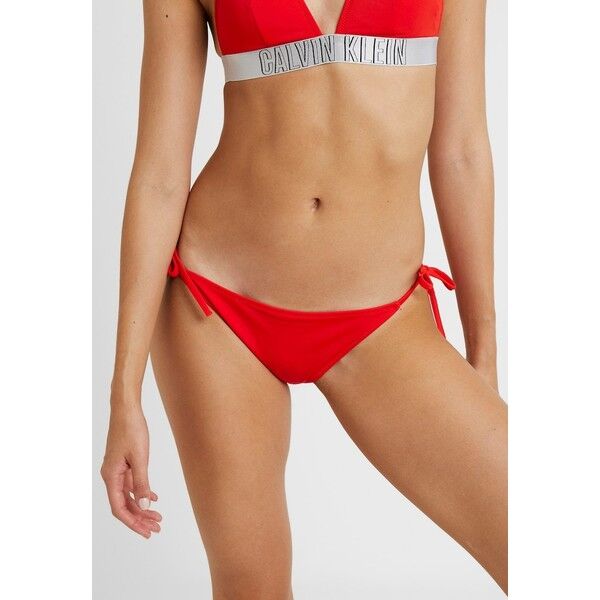 Calvin Klein Swimwear INTENSE POWER CHEEKY STRING SIDE TIE BIKINI Dół od bikini fiery red C1781I016