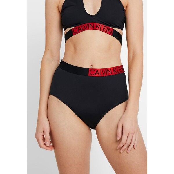 Calvin Klein Swimwear CORE ICON HIGH RISE Dół od bikini black C1781I018