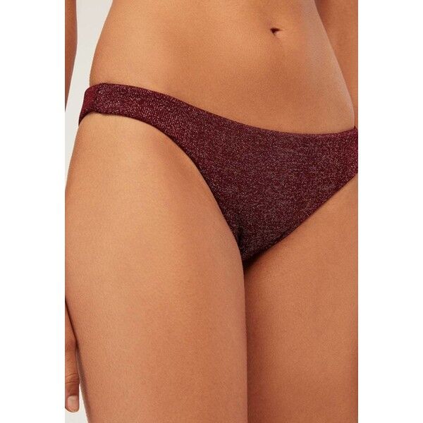 OYSHO MIT GLITZER Figi bordeaux OY181I097