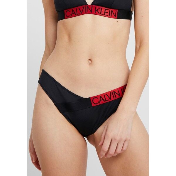Calvin Klein Swimwear CORE ICON BRAZILIAN Dół od bikini black C1781I019
