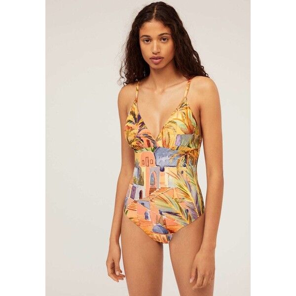 OYSHO Kostium kąpielowy mustard yellow OY181G03W